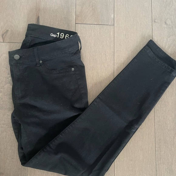 GAP 1969 Jet Black Denim Pants - Picture 1 of 8
